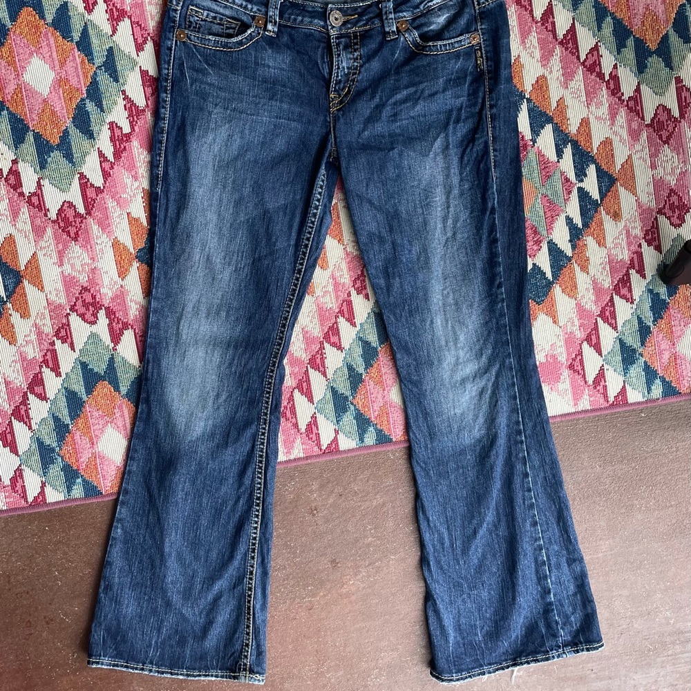 Excellent Cond. Silver Eden Bootcut Jeans 33/33